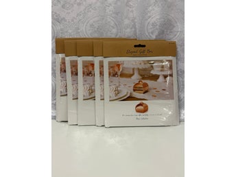 50 Eleganta Presentaskar i Roséguld – Mirror Gift Box för Bröllop, Baby Shower
