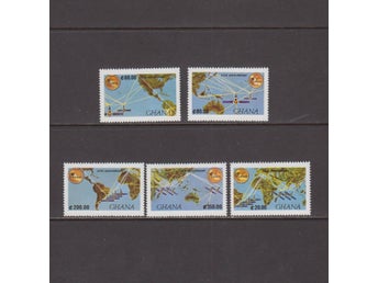 Ghana, Mi 1387-91, 25 år av satelitsystemet Ingelsat, xx