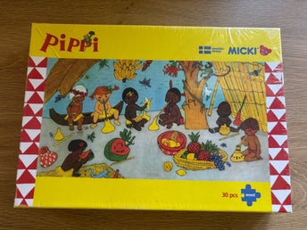 Pippi pussel i trä