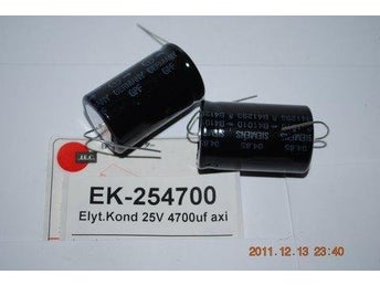 EK-254700 Elektrolyt 25V 4700uf 2 stycken