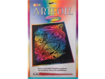 KSG Artfoil Rainbow skrapmålning med undervattensmotiv