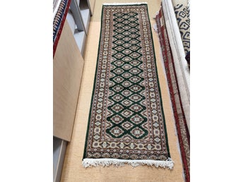 Pakistan 2-ply matta – Äkta klassisk handknuten matta 59 × 187 cm