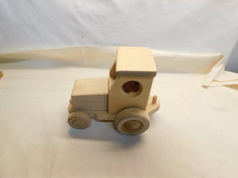 Trä Traktor retro Träsnitt handarbete