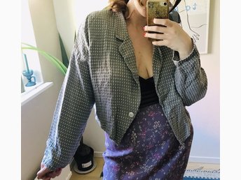 Vintage retro grå kort kavaj jacka (357103497) ᐈ Köp på Vintage retro grå kort kavaj jacka (357103497) ᐈ Köp på