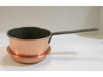 Antik svensk stor karott med handtag i
