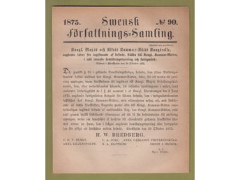 SFS 1875-90. Fridlysning Dalslands järnväg m.m.