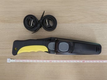 Japansk dykarkniv i titan