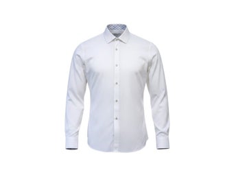 Ted Baker Endurance Men's Uk Size M White Long Sleeve Wing Collar Barrel Cufff