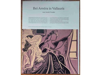 Pablo PICASSO Original linoleumsnitt, 1971