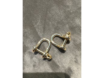 Ole Lynggaard Shackle Manschettknappar 18K Guld 22, Vintage Danmark