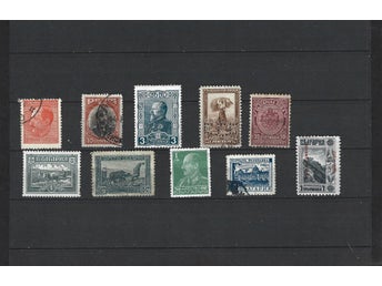 BULGARIA - Set of 10 Older Stamps c. 1892-1930 (Tsar Ferdinand I)