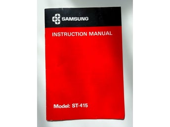 ST-415 Instruction Manual – Original bruksanvisning med elschema