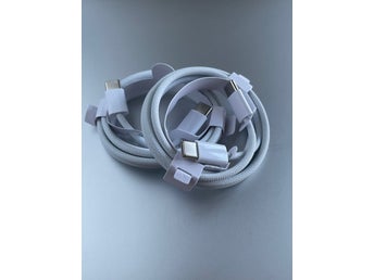 USB-C till C laddare kabel 2-pack - 1 meter kabel, laddningskabel iPhone/Samsung