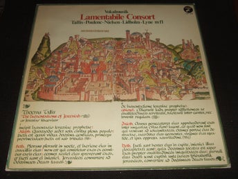 LP - TALLIS/POULENC/NIELSEN/LIDHOLM/LYNE m fl. Lamentabile Consort. 1981