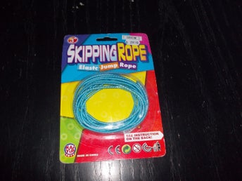 Elastiskt hopprep/twist i blått 3 m långt