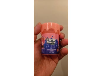 Doctor Squish Glow in the Dark Slime pink Rosa Rare