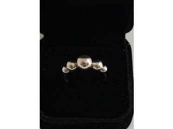 GEORG JENSEN MOONLIGHT GRAPE RING STRL.53 I STERLING SILVER ÄLDRE ÅRGÅNG, FINT SKICK