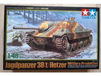 Tamiya Jagdpanzer 38(t) Hetzer Mittlere Produktion 1/48 NYSKICK!