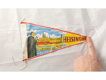 Helsingör Vimpel - Helsingør flagga - vimpelflagga - Danmark - Denmark VTG