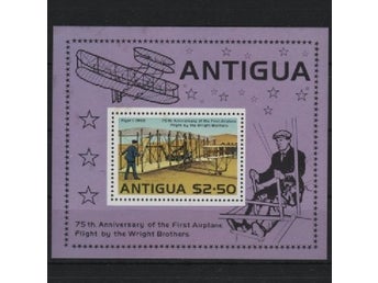 Antigua 1978 Första flygning med ett flygplan 75 år 1v i block