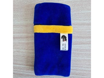 KALIKÅ Glasses Case Microfiber Blue Yellow Soft Protective Pouch
