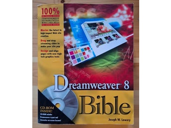 Dreamweaver 8 Bible av Joseph W. Lowery, 2006 / CD-ROM saknas