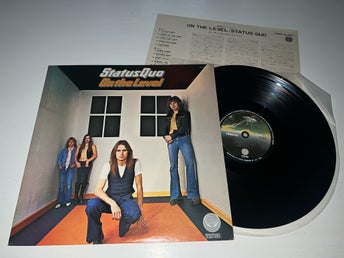 Status Quo - On The Level Japan Press Lp Lyrics Rare