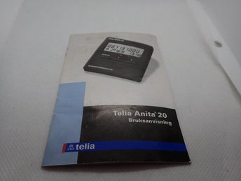 Telia Anita! Bruksanvisning 13-sidor!