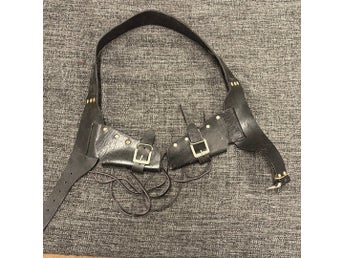 Läder bä med dubbla hölster stl xxxl 110-120cm