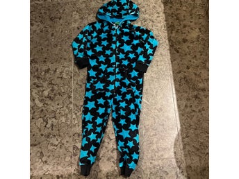 KULING svart, turkos overall onsie stl 116