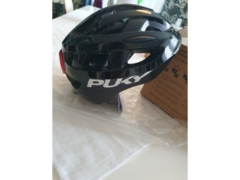 Puky Cykelhjälm m lampa, storlek M (54-58 cm)
