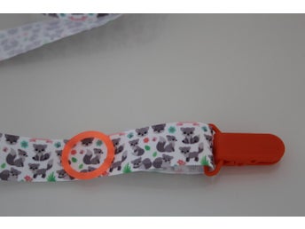Paket clips + nappring + dekorband, gör det själv napphållare, DIY