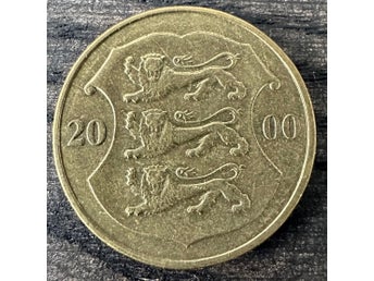 Mynt: Estland 1 Kroon - 2000 / coin Estonia / EEK