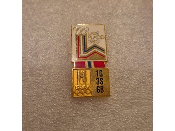 Pins Lake Placid 1980 antall medaljer til Norge