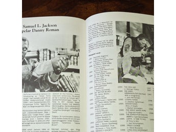År 1998; Förhandlaren. Illustr filmprogram; Samuel L. Jackson, Kevin Spacey, mfl