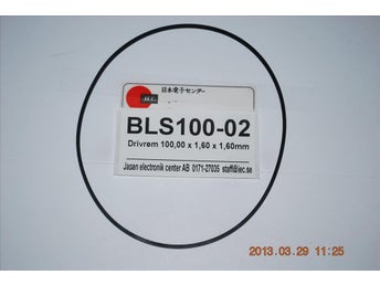 BLS100-02 Drivrem kantig diameter 100 1 stycken