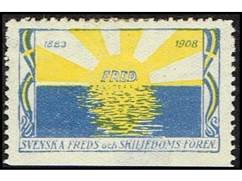 SVERIGE - 1883 - 1908 - FRED SVENSKA FREDS OCH SKILJEDOMS-FÖREN.