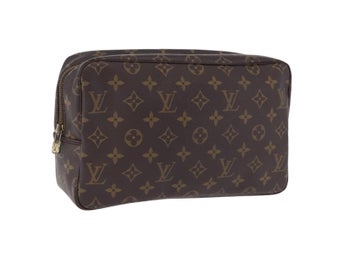 LOUIS VUITTON Monogram Trousse Toilette 28 Clutch Bag M47522 LV Autentisk ki6860
