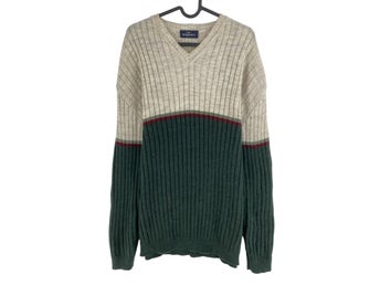 Cosby vintage retro 90-tal ENGBERS grå tröja, storlek EU 50 UK/US 40
