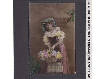 Flicka med blomsterkorg, Hjärtlig Gratulation