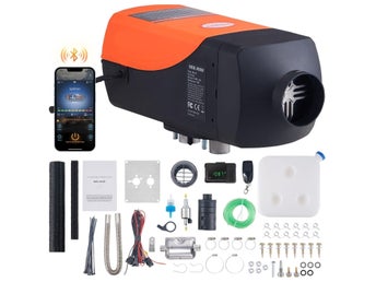 2kW 12V effektiv dieselluftvärmare med Bluetooth-anslutning, LCD/fjärrkontroll
