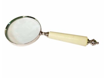 Förstoringsglas med Elfenbensfärgat Handtag