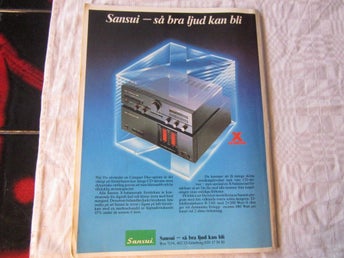 Sansui förstärkare B-21 1986 reklam annons