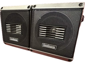 Vintage Goodmans Kompakta Högtalare 30W Speakers Made in Japan compact