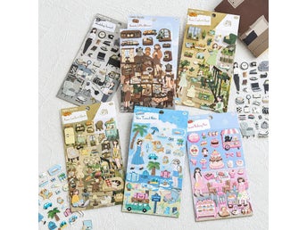 6-pack Journaling Klistermärken DIY Scrapbooking Klistermärken