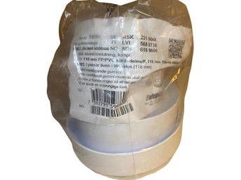 Rak WC-anslutning klosettanslutning Faluplast 110 PP/PVC komplett med luktstopp