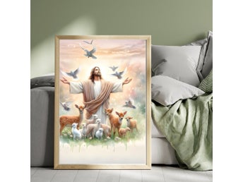 Jesus Affisch – Klassisk & Inspirerande Väggkonst