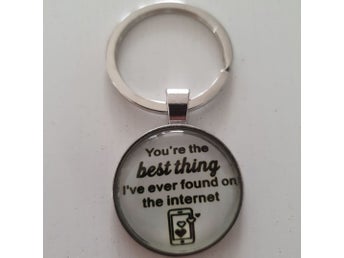 Nyckelring Du är det bästajag hittat på internet