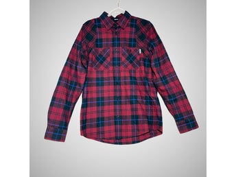 Carhartt flanell L/S Norris Shirt workwear skjorta/tröja, röd,blå. Storlek XS