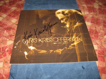 OOPPSS!-KRIS KRISTOFFERSON-KONSERTPROGRAM SIGNERAD